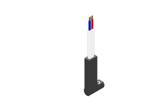 Magnetic sensor for C-slot, series SN, magnetoresistive PNP N.O., 6/30 Vdc, 0.2 A, flat PVC cable 3x0.14mm², 2.5 metres - SN4N225-G