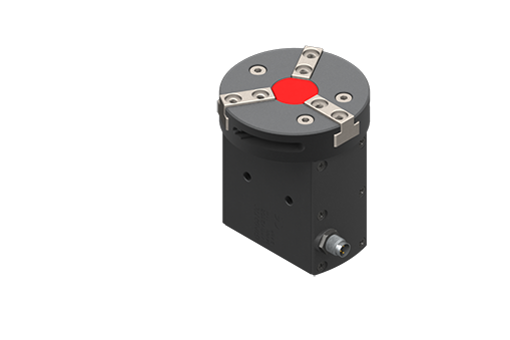 3-jaw self-centring parallel electric gripper, 24Vdc, 11 W, PNP, M8 3-pin, peak 1.2A, servo DC motor with built-in controller, Max. 0.83 Hz at 30°C, IP54, with bushings - MPTM2508