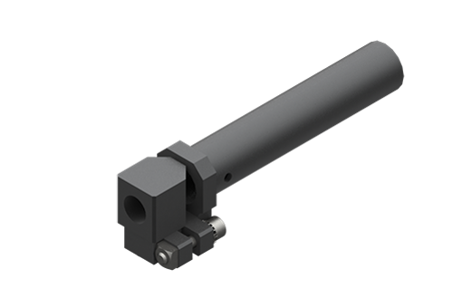 Elbow arm with clamp for vacuum cup, shank diameter 20 mm, medium, G1/4 female thread, with screws - MFI-A263