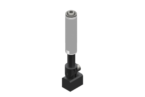 Non-rotative suspension with angular coupling and smooth body, diameter 14 mm, stroke 20 mm, G1/8 - VSE1420F18