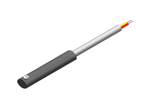 T 形槽磁力传感器，SA 系列，REED N.O.，2 条线，无 LED，0/250 伏交流/直流电，1 A，扁平 PVC 线缆 2x0.14 平方毫米，2.5 米 - SA1A525-G