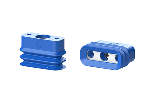 Rectangular bellows suctions cups in polyurethane - VG.LBR