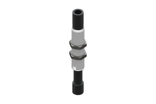 Rotative suspension with M14x1.5 threaded body, stroke 20 mm, G1/8, with 2 nuts - 9900003