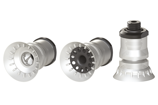 Bellows suction cups in FDA-compliant silicone - VG.BPG