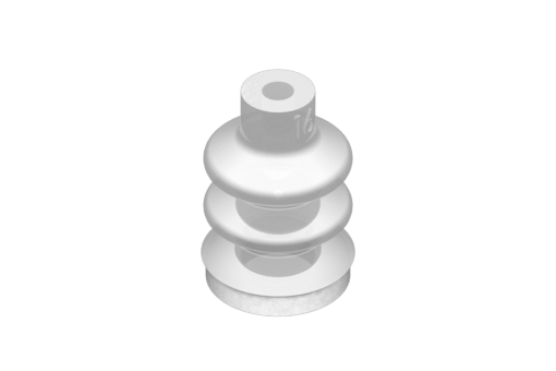 VG.LB16 suction cup in FDA-compliant silicone, 50 Shore, with FDA-compliant silicone foam ring - 0221746