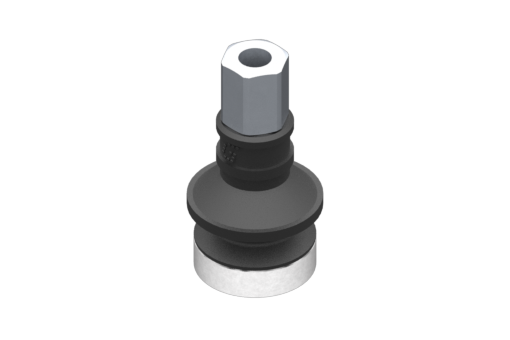 Suction cup VG.B16 EPDM 50 Shore, M5 Female, Hex 8 mm with Silicone ring - 0321590