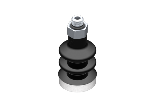 Suction cup VG.LB16 NBR 50 Shore, M5 Male, Hex 8 mm with Silicone Ring - 0321850